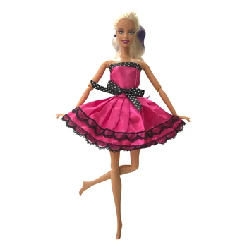 

NK 2020 Newest Doll Dress Beautiful Handmade Party ClothesTop Fashion Dress For Barbie Noble Doll Best Child Girls'Gift 056A