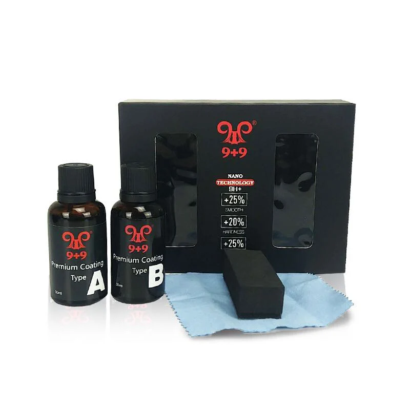 

2Pcs 9H Ceramic Car Coating Liquid Super Hydrophobic Glass Coating Glass High Density Nano Ceramic Car Paint Care