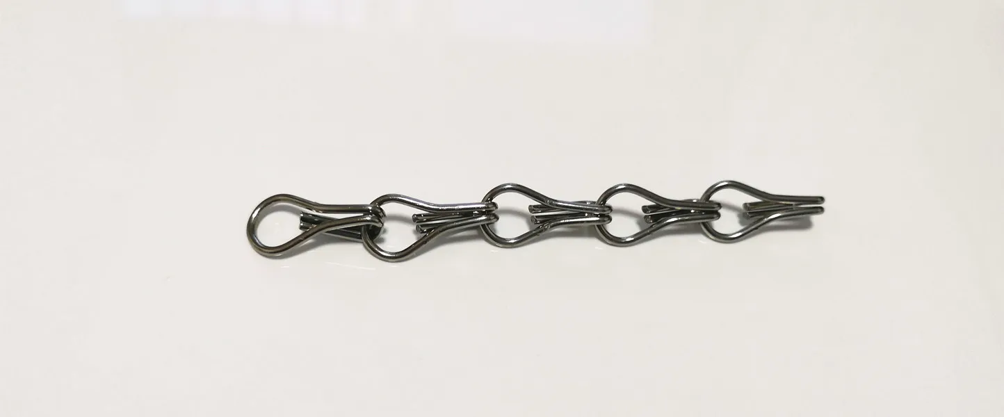 gunmetal Металлическая алюминиевая дверная цепочка насекомых муха управления занавес экрана - Цвет: gunmetal
