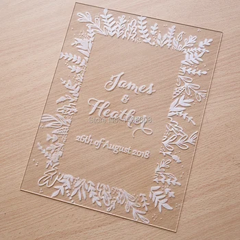 

Acrylic Wedding Sign, Custom Calligraphy Acrylic Sign, Personalized Welcome Sign, Wedding Menu, Seating Sign, Modern Vinta