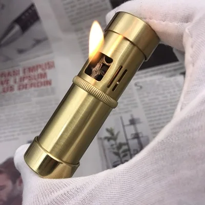 Классическое Латунное масло зажигалки с отжимом Spark коллекция подарков