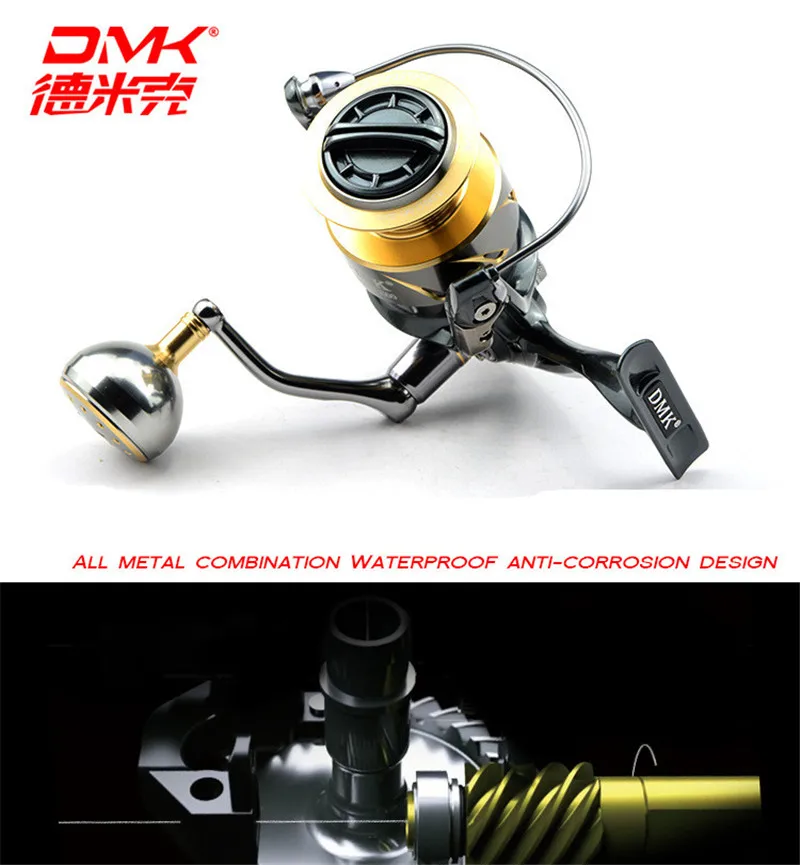 DMK 800-5000 Tamanho Spinning Reel Fishing 5.2: