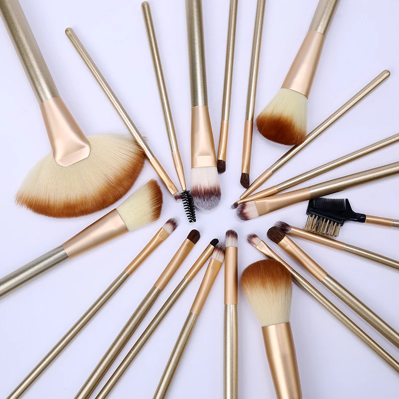 

22 Pcs Cosmetic Makeup Brush Set Foundation Blush Makeup Brushes Beauty Tool Superior Soft Cosmetic Makeup Brush Set Kit + Bag