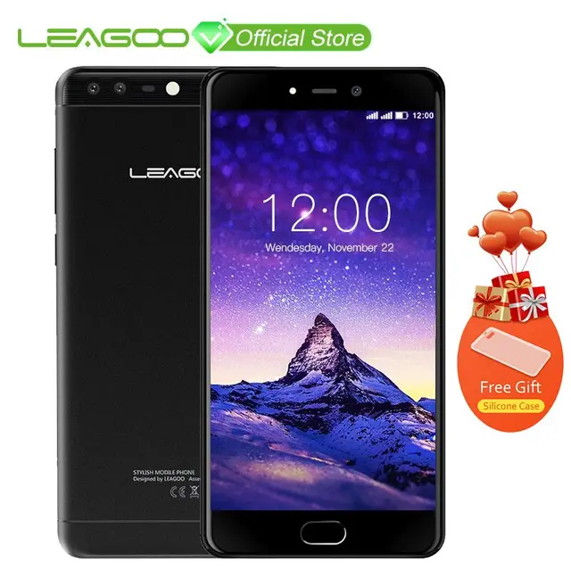 LEAGOO T5c 5,5 дюймов Phablet 3 ГБ Оперативная память 32 ГБ Встроенная память Android 7,0 SC9853 Восьмиядерный 13.0MP + 2.0MP двойной камеры отпечатков пальцев 4G телефон