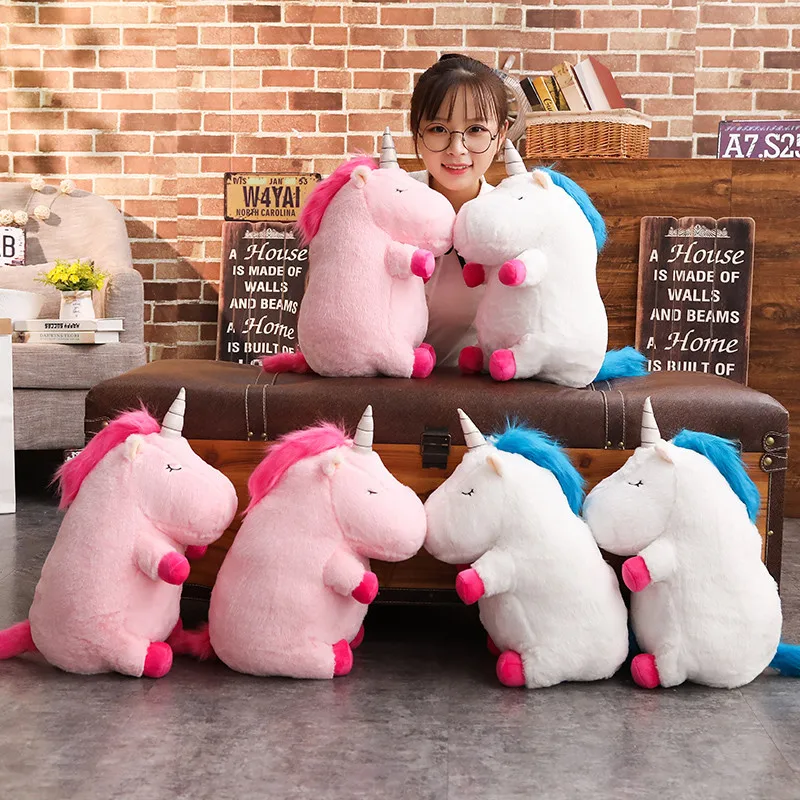 50 cm Kawaii Unicornio muñeco de Peluche con manta suave Animal caballo juguete Unicornio de Peluche Unicornio Peluche juguetes para niños niñas regalo
