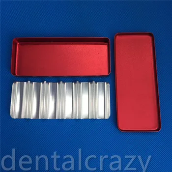 

Dental Bur Holder Aluminum Block Sterilizer Case Disinfection Box Rack