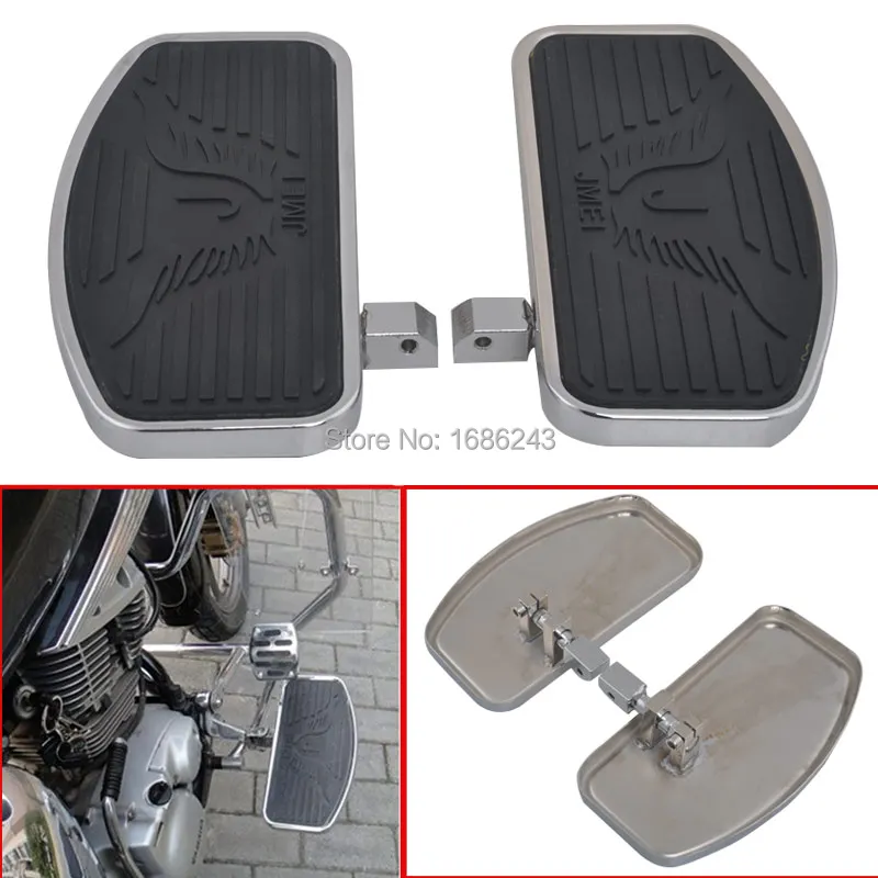 New Black Motorcycle Front Rider Floorboards Fits for Honda Shadow ACE