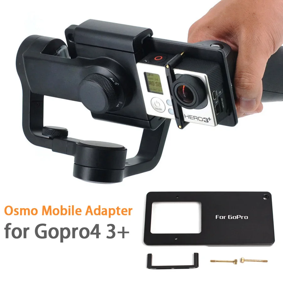 Gopro 4 3+ Adapter Switch Mount Plate for DJI Osmo Mobile Zhiyun Z1