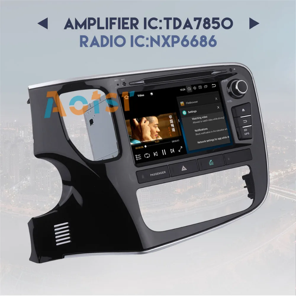 Excellent 8"Android 8.0 Octa Core Car GPS for Mitsubishi Outlander 2014-2017 DVD Player Stereo Auto Radio Head unit Multimedia Video 4