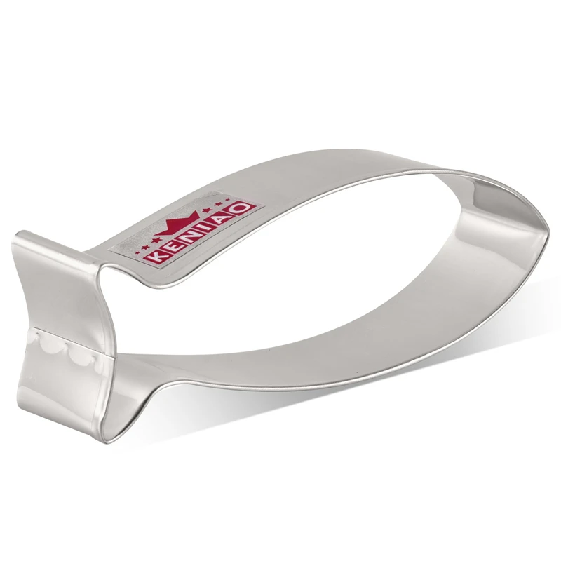 

KENIAO Fish Cookie Cutter for Christian - 10.5 x 4.1 cm - Biscuit and Fondant Cutter - Stainless Steel