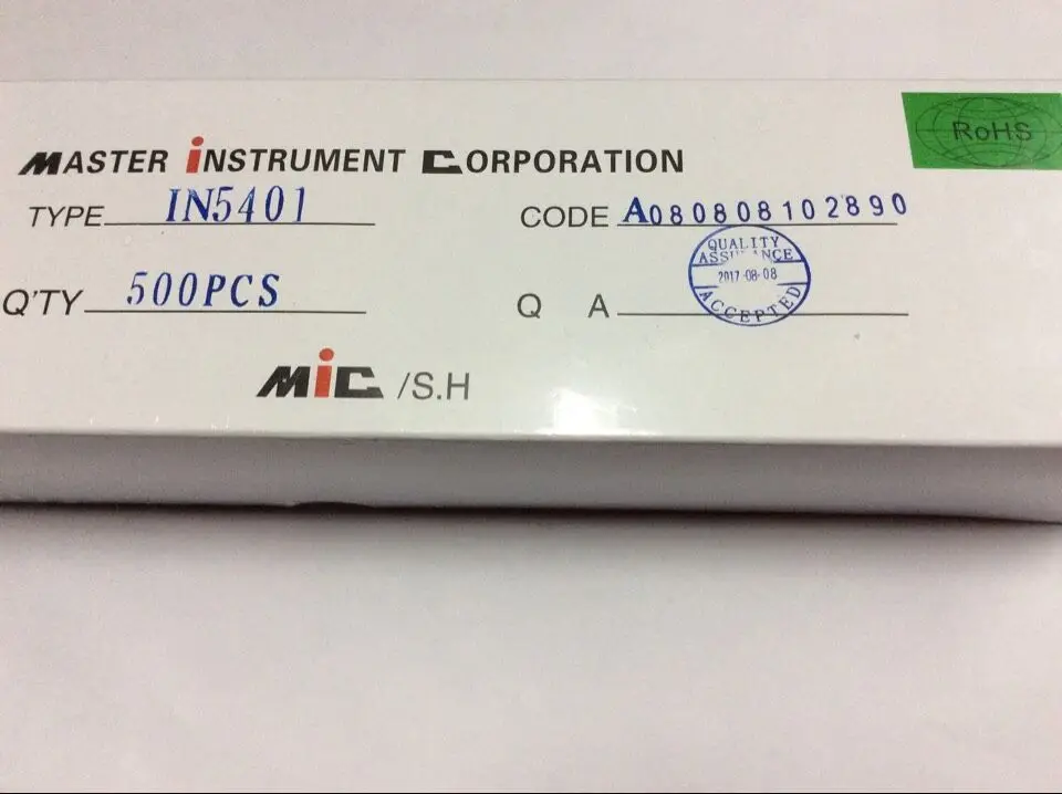 500 штук кор. Новый MIC 1N5401 1N 5401 IN5401 Выпрямитель Диод 3A 100 в|diode 3a|diode 1n5401mic diode |