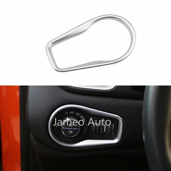 

Car Interior Headlight Switch Knob Cover Fog Lamps Adjustment Trim Stickers Fit for Jeep Renegade 2014 - 2019 Accessories