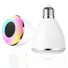 Wireless E27 LED Bluetooth Speaker Bulb Newest Smart Light Lamp Music Playing & RGB Lighting Remote APP Free Shipping