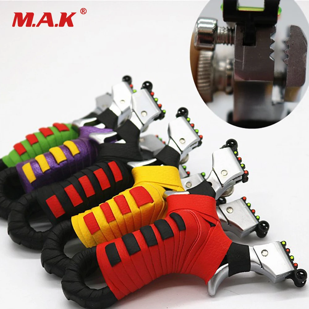 

High Quality Alloy Slingshot Spring Pressure Quick Installation Flat Rubber Band Slingshot for Hunting Shooting