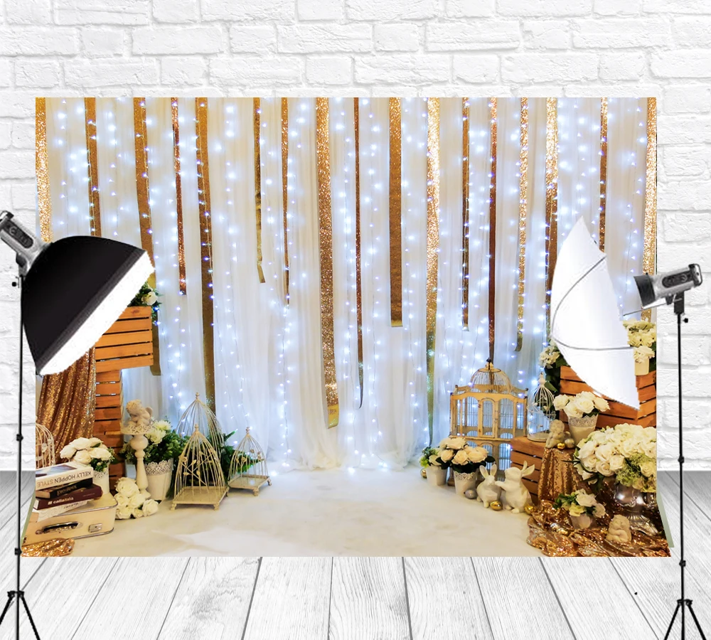 

Children Birthday Backdrop Photography Background Photo Studio Props Baby Shower cake smash backdrops party decoration LW-1128