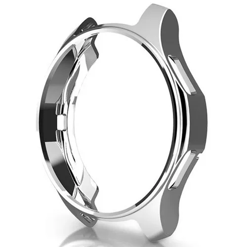 Silver Чехол для samsung Galaxy Watch 46 мм 42 мм/gear S3 frontier, мягкий бампер, аксессуары для умных часов, защитный чехол со стразами - Цвет: Silver