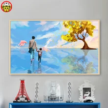 Diy домашний декор Краска ing набор акриловая краска счастливые отцы фестиваль детская игра мираж в ручной рисованной подарки День рождения ребенок