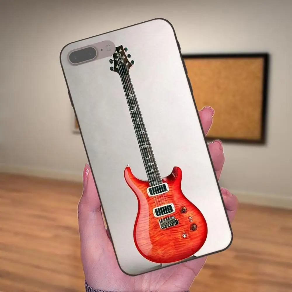 Оранжевый электроусилитель для гитары мягкий чехол из ТПУ с узором Apple iPhone X XS Max XR