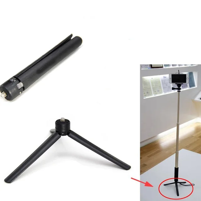 Новый небольшой мини-штатив Портативный легкий штатив Стенд + Gopro адаптер Ручной