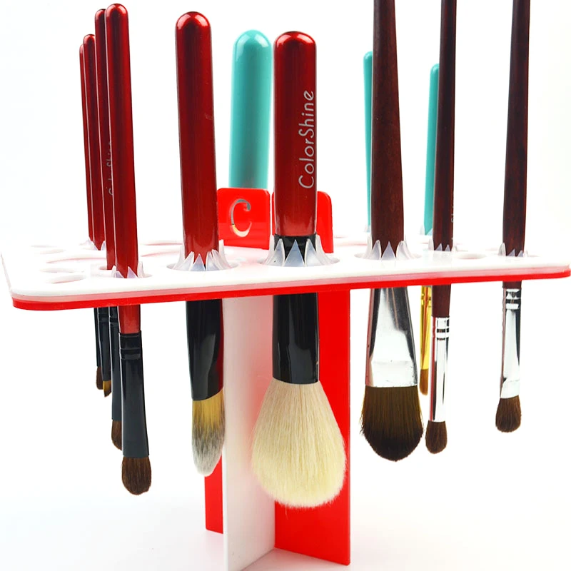 

AiceBeu New Version 26Hole Makeup Brush Holder Drying Rack Organizer Shelf Acrylic Make Up Tree Brushes Air Drying Stand Storage