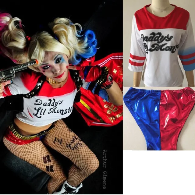 plus size harley quinn suicide squad tshirt squad t shirt cosplay harley quinn plus size