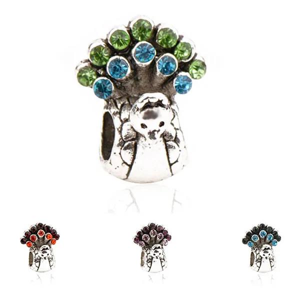 

Maxi Small Cute Animal Hedgehog Crystal Beads Charms Fit Pandora Bracelets Necklaces for Women Hot Sale DIY Jewelry Gifts