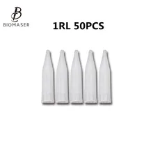 50 шт. Перманентный макияж машина татуировки Советы бровей Губы татуировки Советы 1RL Для Перманентного Макияжа машина ручка