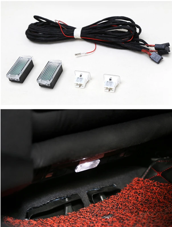 

1 Set For Audi A3 S3 8V LED foot Light 8VD 919 309 A+ 8UD 947 409 package