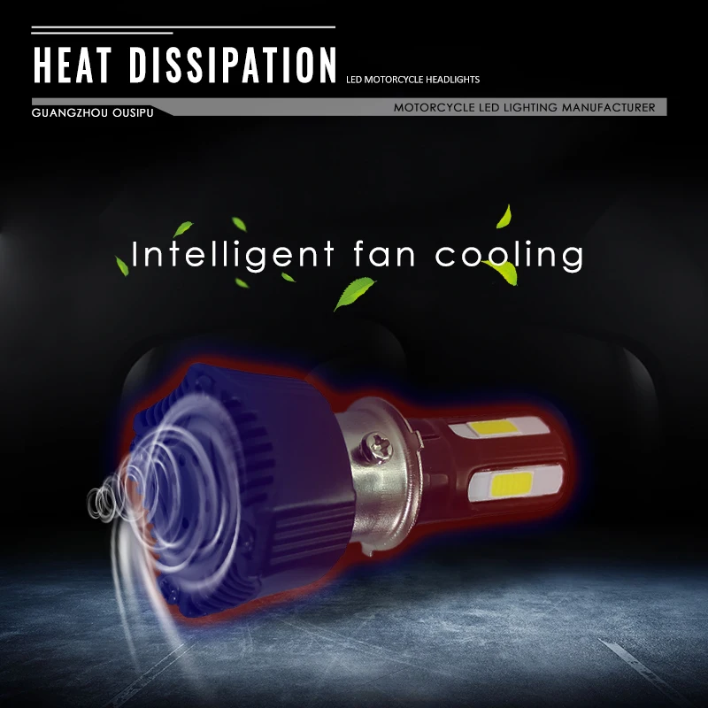 Легкая установка универсальный мотоцикл M02H светодиодный фонарь 4cob AC DC 40 Вт 4400LM H4 HS1 H6 Hi/Lo луч 360 градусов высокой мощности