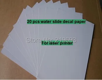 

For mark cup (20 pieces/lot) A4 clear/transparent water transfer printing paper laser water slide decal transfer paper