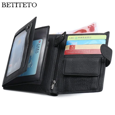 

Betiteto Genuine Leather Coin Purse Men Wallet Male Carteras Kashelek Portomonee Cuzdan Money Bag Small Vallet Portmann Klachi