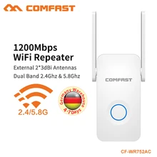 COMFAST 5,8G двухдиапазонный беспроводной усилитель сигнала AC точка доступа Wifi удлинитель 1200 Мбит/с AC Wifi повторитель CF-WR752AC