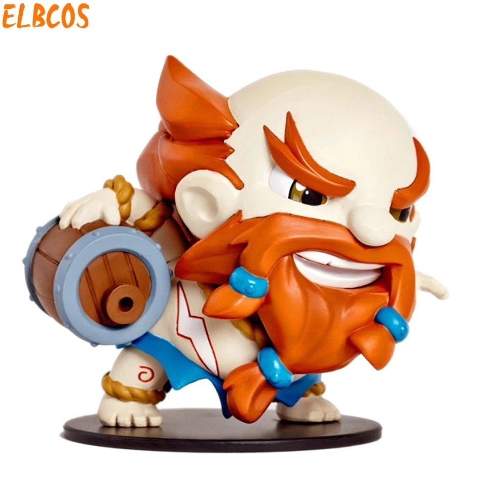 

LOL Cosplay Q Version 10cm/3.9'' Rabble Rouser Gragas HI-Q PVC GK Garage Kit Action Figures Toys Model