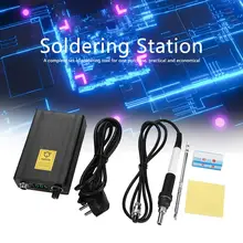 Цифровой дисплей паяльная станция Набор estacion de soldadura электрический регулятор температуры паяльные инструменты сварочные принадлежности