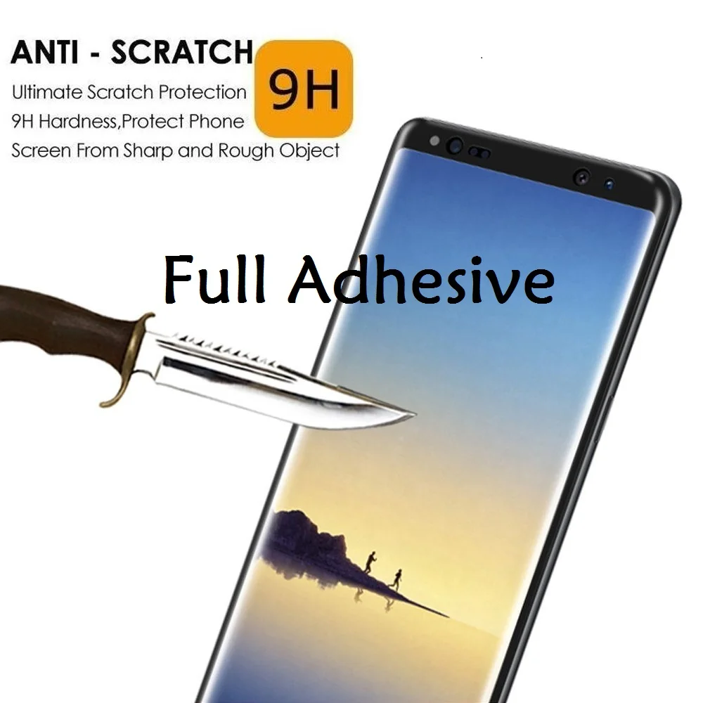 3D изогнутая для samsung S10 S10 plus полная клейкая пропитанная гелем пленка для Galaxy S8 S9 plus стекло Полный Клей протектор экрана