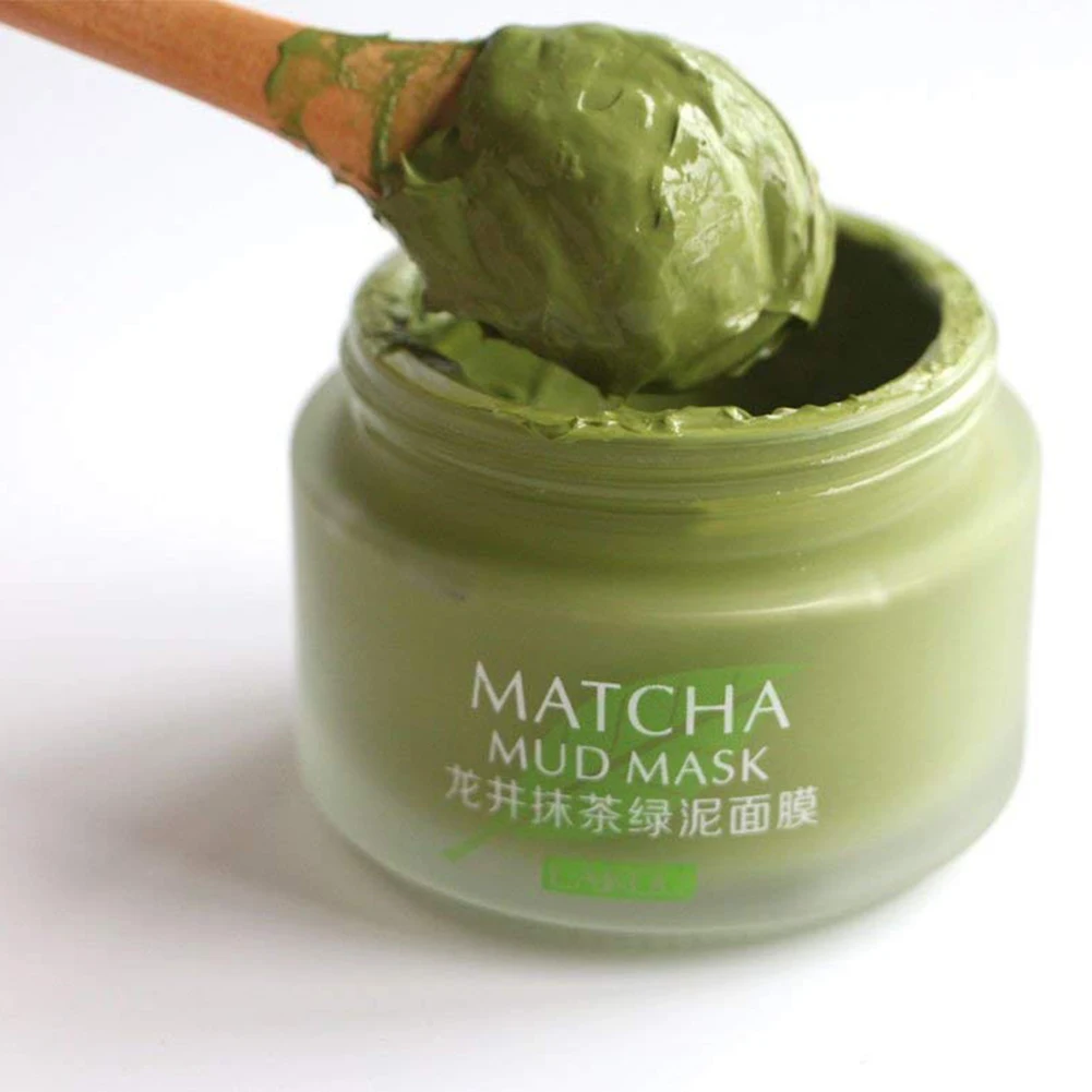 Органический зеленый чай уход за кожей лица Грязевая Маска анти-старения Отбеливающее, омолаживающее воздействие увлажняющий питательное масло Управление маска для удаления угрей TSLM2