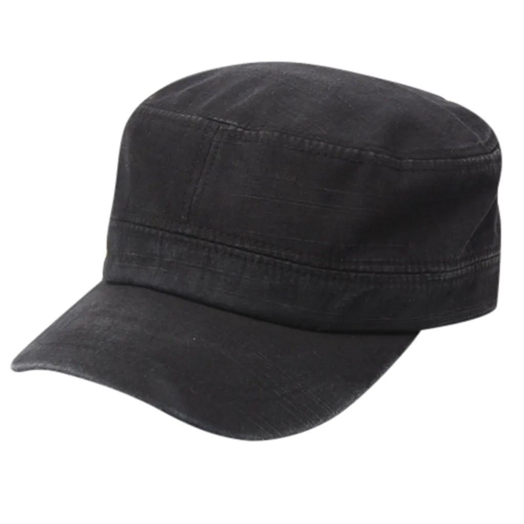 

2019 Fashionable Men's Women's Water-Washed Flat-Top Hat Spring Autumn Mens Cap Vintage Duckbill Newsboy Artist Painter Hats BL5