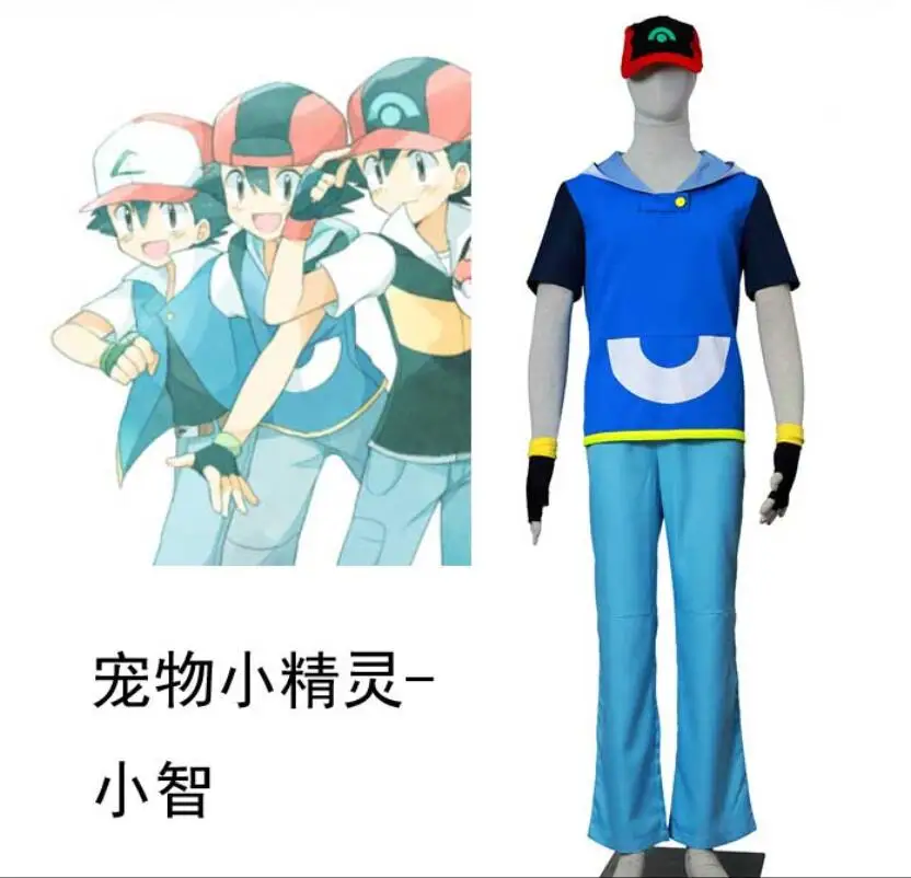 Ash Ketchum Anime Japanse Cos Pokemon Pocket Monster Ash Ketchum dagelijkse kleding Man Cosplay Halloween Cosplay Kostuums Ash Ketchum Anime Japanse Cos Pokemon Pocket Monster Ash Ketchum dagelijkse kleding Man Cosplay Halloween Cosplay Kostuums