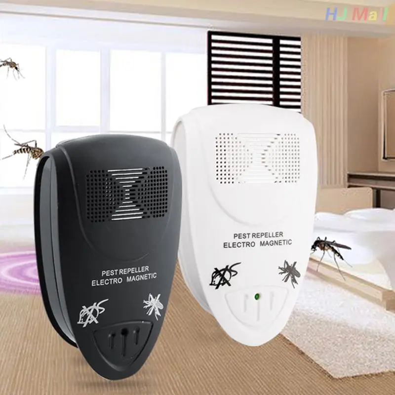 

Non-toxic White Electronic Ultrasonic Pest Control Anti Rat Mosquito Mouse Insect Fly Snake Spider Rodent Repeller Euro Plug