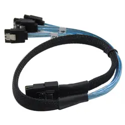 0.5 м Mini SAS SFF-8087 36 до 4 SATA 7 P HD Splitter Breakout cablemini SAS 36 P к 4 sata, поддержка 10 Гбит/с Перевозка груза падения