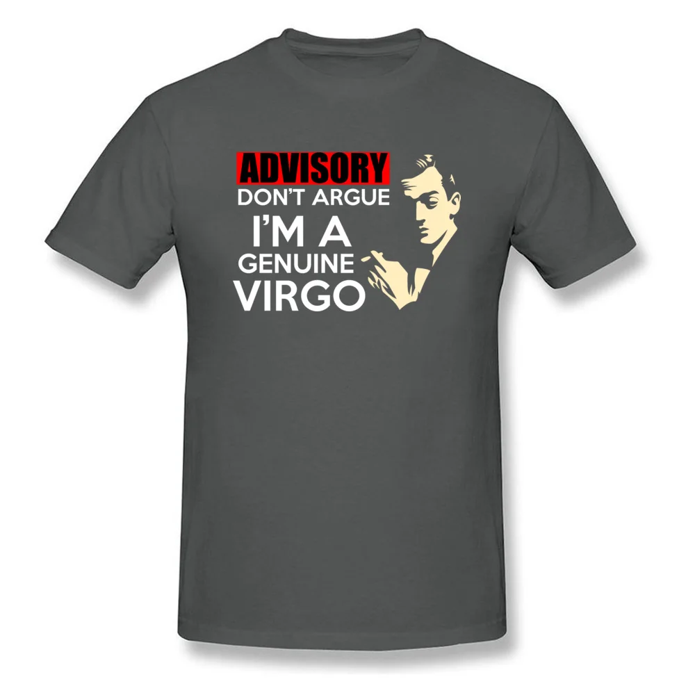 Funny IM A GENUINE VIRGO Short Sleeve Summer Fall Tops & Tees Discount Round Collar 100% Cotton Fabric Tops Shirt Mens T-Shirt IM A GENUINE VIRGO carbon