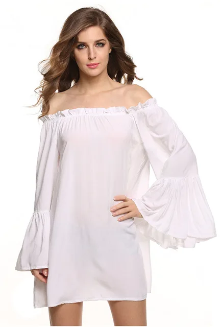 Renaissance costume shoulder off boho shirt chemise medieval white ...