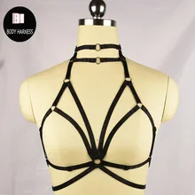 Цветная эластичная портупея бюстгальтер белье без чашек привязной ремень кроп-топы белье Одежда для выступлений на шесте страховочная система