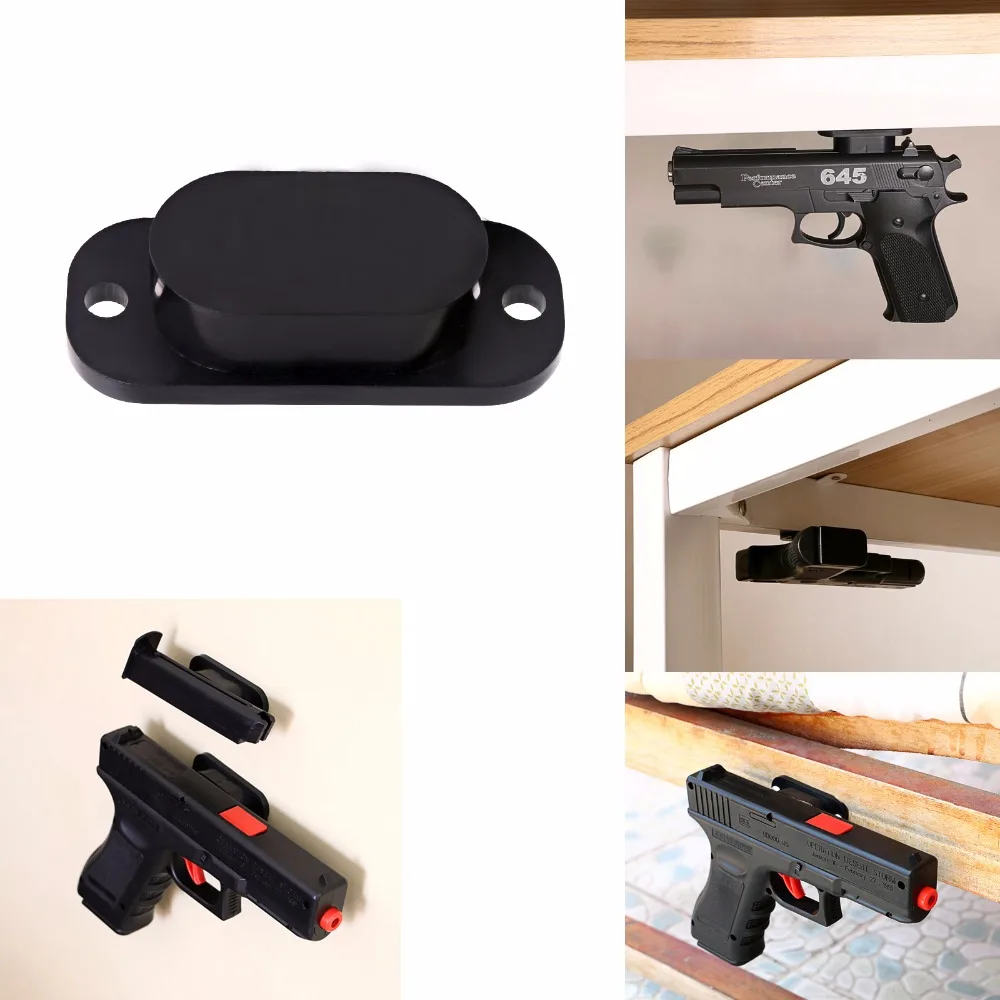 25LB рейтинг магнит для оружия скрытый пистолет держатель для стола кровать под стол автомобиля бесплатно против царапин крышка и винты