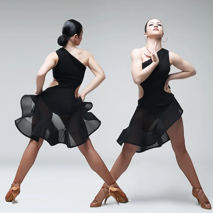 functie Arab ledematen Sexy Black Sleeveless Performance Clothes For Salsa Tango Ballroom  Competition Dance Dress Professional Latin Dance Dresses - Latin -  AliExpress