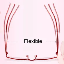 Модные женские очки из металлического сплава, оправа для очков, Гибкая оптическая оправа для очков, очки по рецепту, женские очки без оправы