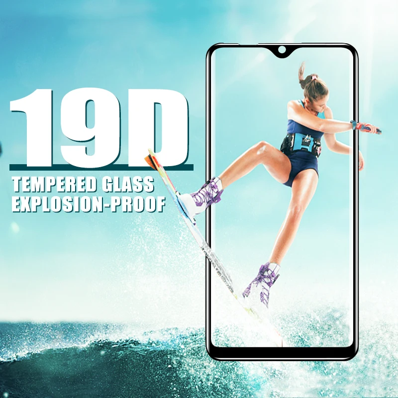 19D закаленное стекло для samsung Galaxy M10 M20 M30 A10 A30 A50 S10E S10 Lite Vitre Полный Клей протектор экрана кристальная пленка