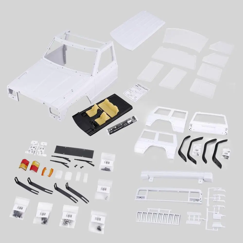 AX-313B 12,3 дюймов/313 мм Колесная база пикап корпус DIY комплект для 1/10 RC грузовик гусеничный осевой SCX10 и SCX10 II 90046 90047 - Цвет: AX-313