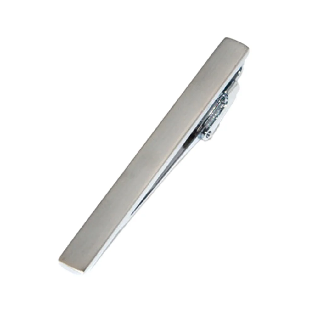 

2019 Fashion Man Classic Simple Tie Clip Silver Plated For Men Business Necktie Clip Clasp Drop Shipping