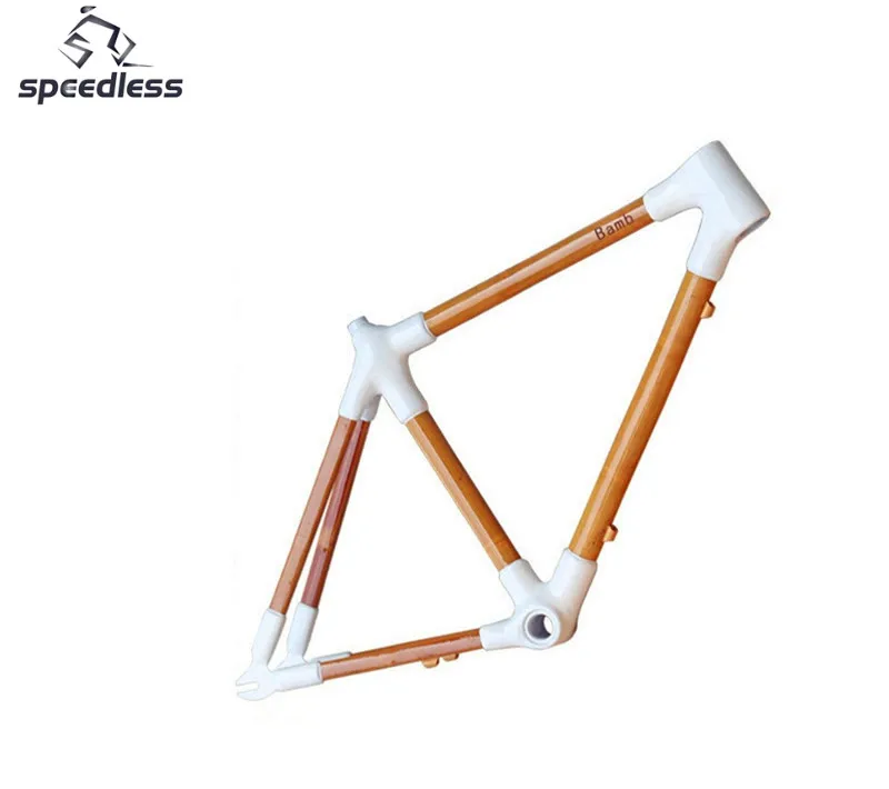 

Ultra-light 3Kg 700C Bamboo Road bicycle frame for Road bicycle or Road bike